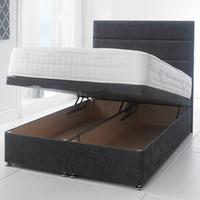 Giltedge Beds End Opening 4FT Small Double Ottoman Base - Velvet Fabric