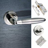 gibraltar mediterranean bathroom lever on rose satin nickel handle pac ...