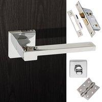 ginevra forme designer bathroom lever on minimal square rose polished  ...