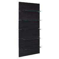 Gillmore Space Cordoba 5 Shelf Glass Bookcase