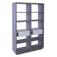 Gillmore Space Marlow Stone 2 Drawer Bookcase