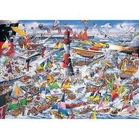 gibsons jigsaw puzzle i love boats 1000 pieces