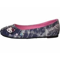 Girls Hello Kitty Ballerina Style Pump Shoe Denim