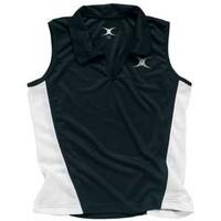 gilbert netball pulse top black large