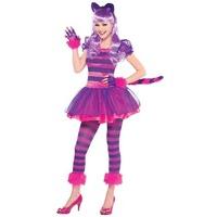 girls christys dress up cheshire cat wonderland costume