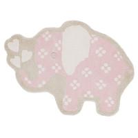 Girls Baby Pink Elephant Bedroom Mat