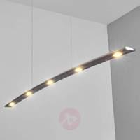 gina curved hanging light with dimmable leds