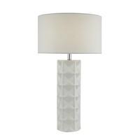 GIF422 Gift Table Lamp With White Linen Shade