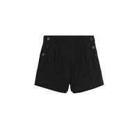 girls side button crease resistant shorts with triple action stormwear
