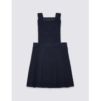 girls pinafore with permanent pleats