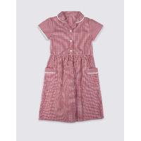 girls easy dressing classic checked dress