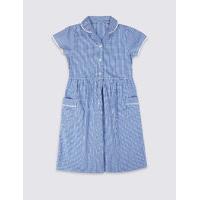 girls easy dressing classic checked dress