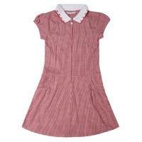 Girls\' Pure Cotton Non-Iron Gingham Dress