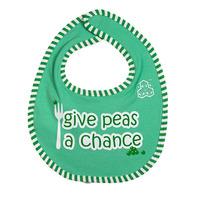 give peas a chance fairtrade bib