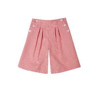 Girls Gingham Culottes with Crease Resistant