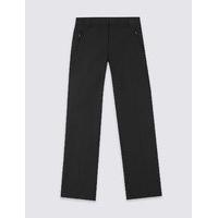 girls trousers with crease resistant