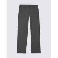 girls trousers with crease resistant