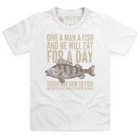 Give A Man A Fish Kid\'s T Shirt