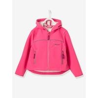 Girls Fleece-Lined Bomber Jacket bright pink