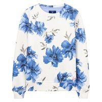 Girls Flower Printed Sweatshirt 3-12 Yrs - Nautical Blue