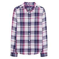 Girls Flannel Checked Shirt 3-12 Yrs - Bright Pink