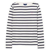 girls breton boatneck t shirt 9 12 yrs eggshell