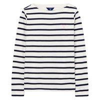 Girls Breton Boatneck T-shirt 3-8 Yrs - Eggshell