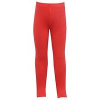 Girls light stretch fabric elasticated waistband pull on full length Pink leggings - Pink