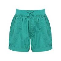 girls 100 cotton green relaxed fit stretch waistband front back pocket ...