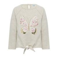 girls cotton blend three quarter length sleeve oatmeal gold sequin but ...