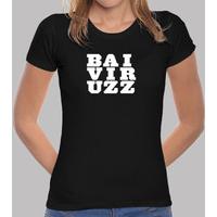 girl t shirt logo in black