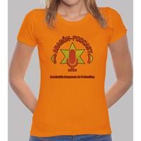 girl t-shirt - lyrics and orange logo