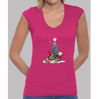 girl t-shirt christmas tree