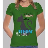 girl t-shirt green - meaou design