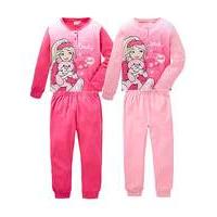 Girls Barbie Pack of Two Pyjamas