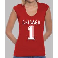 girl manga v neck cut red