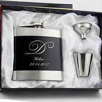 gift groomsman personalized 4 pieces stainless steel 6 oz flask gift s ...