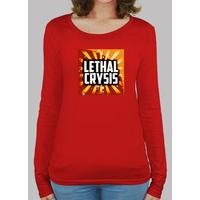 girl t-shirt manga logo lethal long crysis