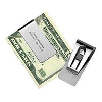 Gift Groomsman Hollowed-out Stainless Steal Money Clip