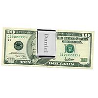 Gift Groomsman Wide Stainless Stea Money Clip