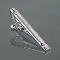 gift groomsman personalized mens gift silver metal engraved tie clip w ...