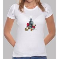 girl t shirt christmas tree