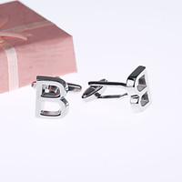 gift groomsman high quality initial cufflinks