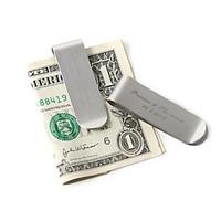 Gift Groomsman Personalized Plain Money Clip