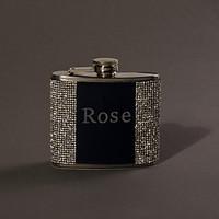 gift groomsman bridesmaid personalized rhinestone 5 oz flask more colo ...