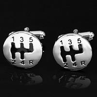 Gift Groomsman Round Cufflinks(Box Color Random)