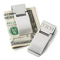 Gift Groomsman Personalized Silver Metal Money Clip