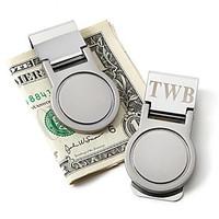 Gift Groomsman Personalized Etched Mirror Money Clip