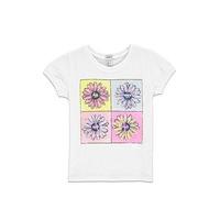 Girls Flower Graphic Tee (Kids)