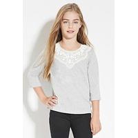 girls crochet paneled top kids